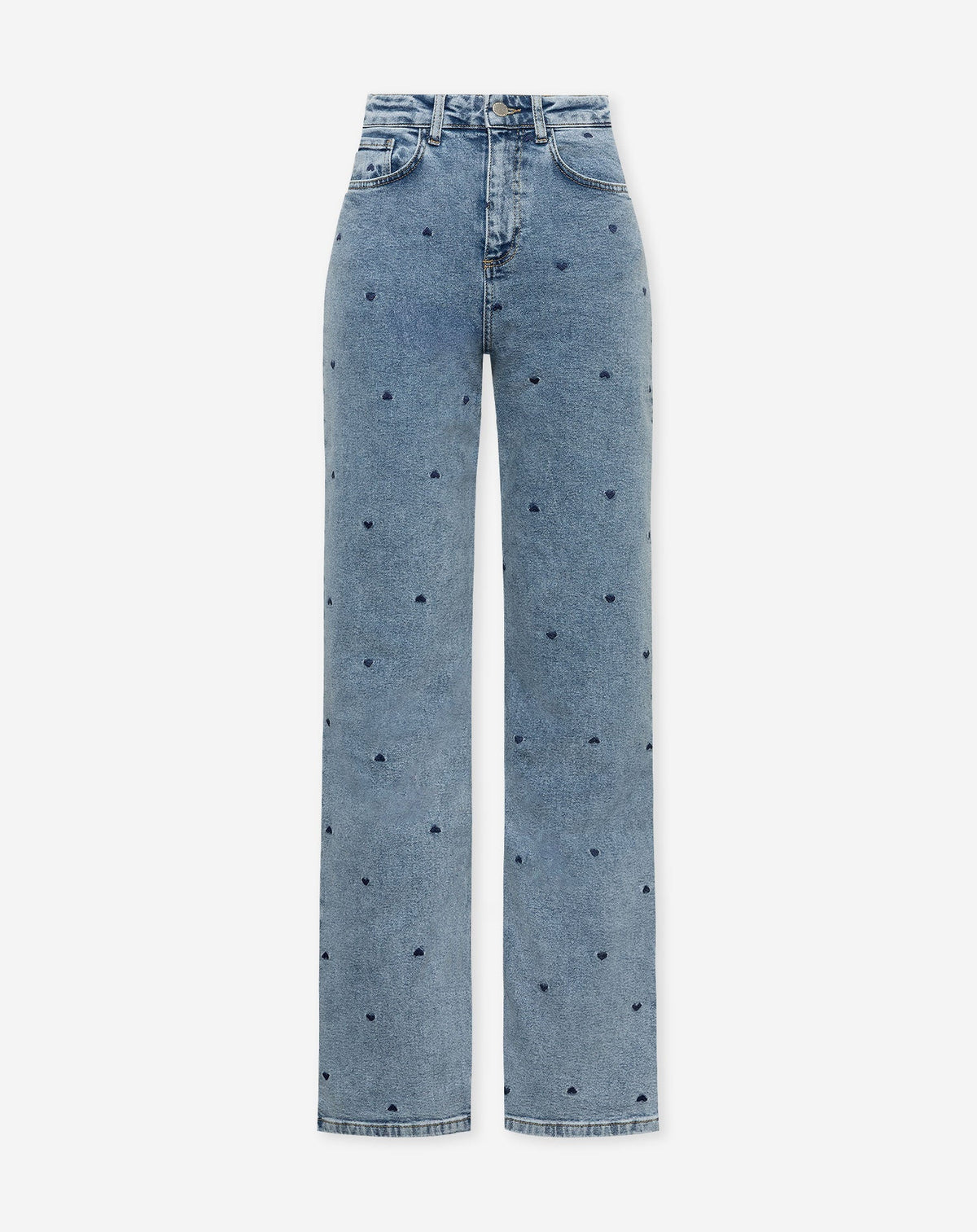 HEART BOOTCUT JEANS NAVY BLUE
