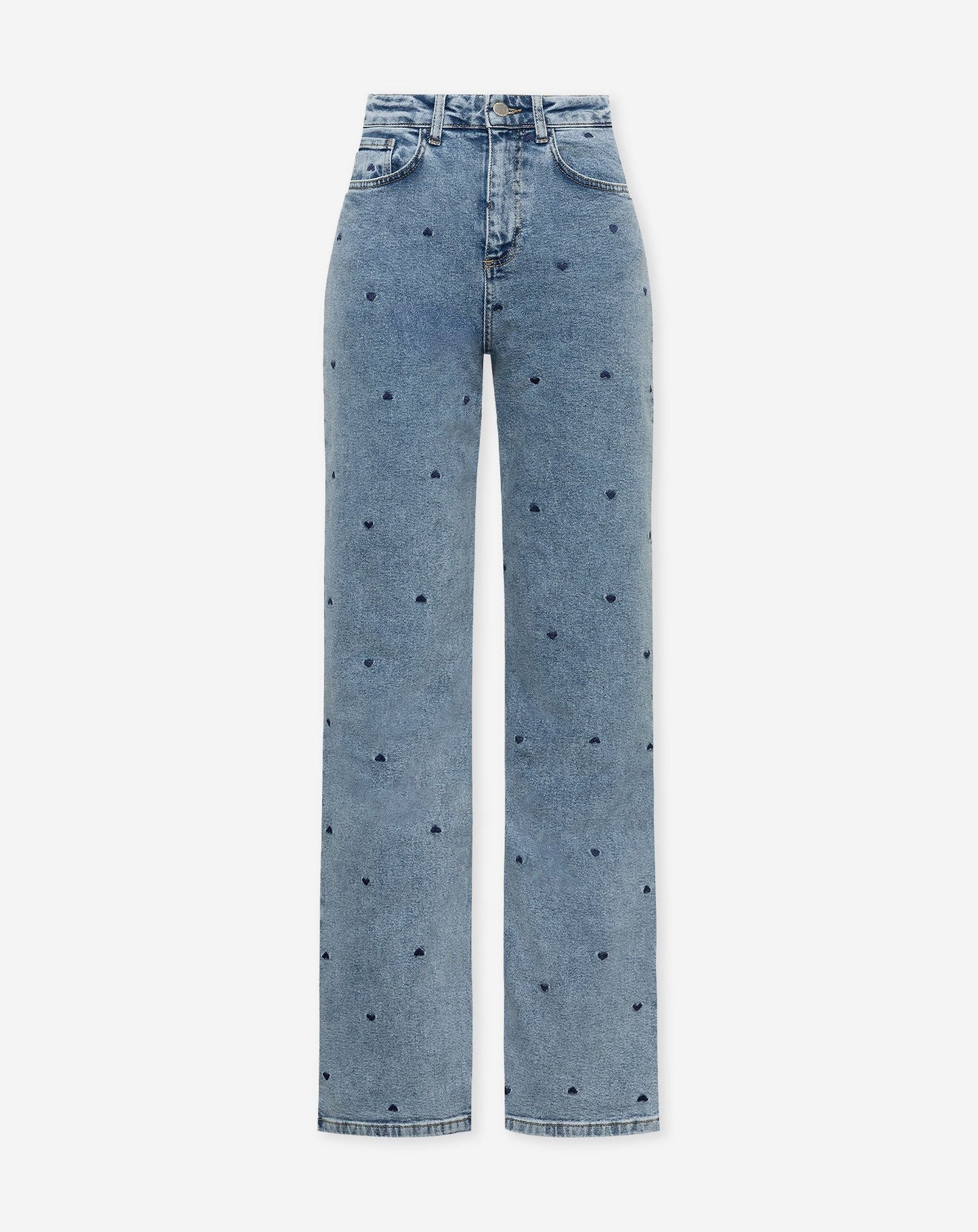 HEART BOOTCUT JEANS NAVY BLUE