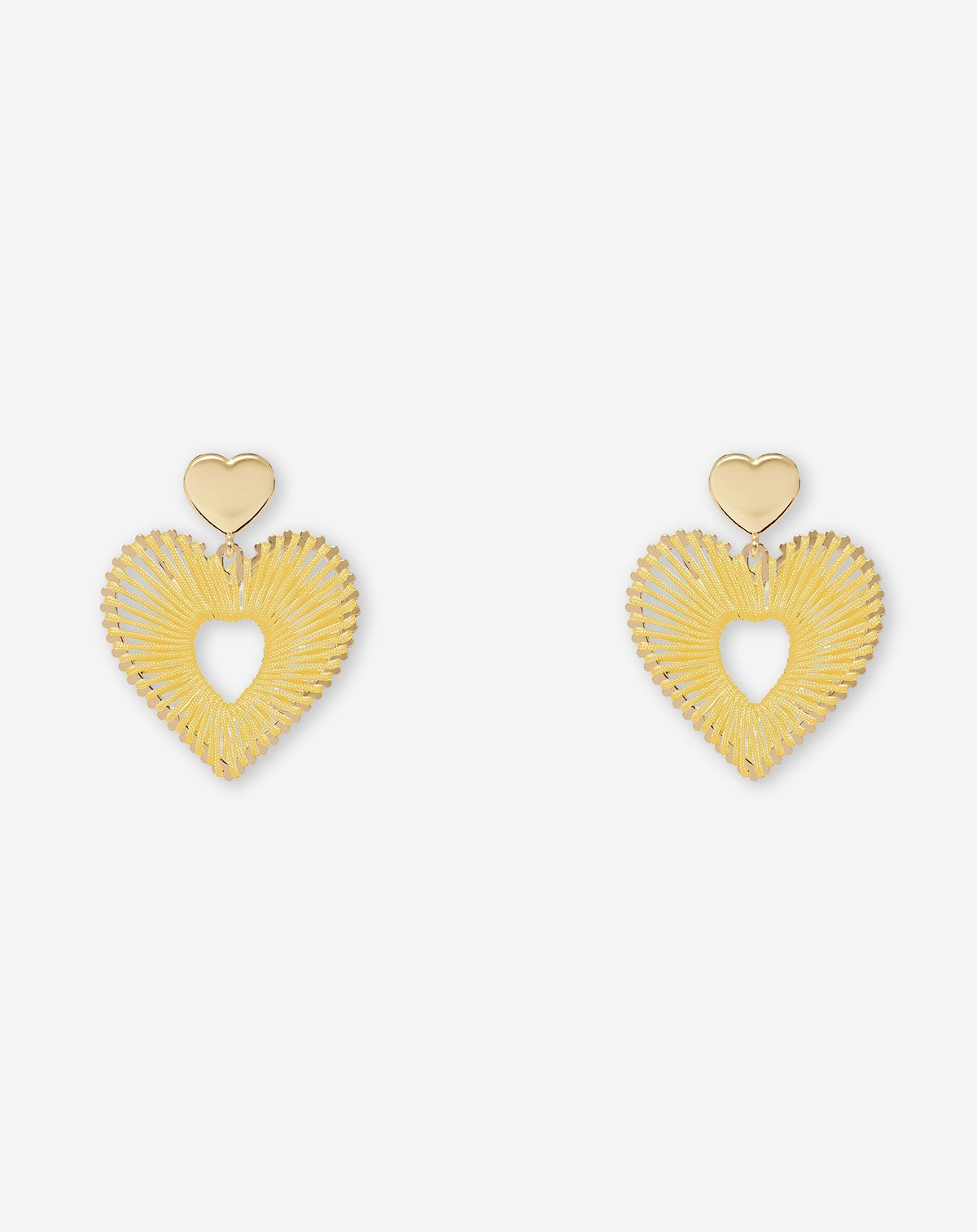 COLORED HEART EARRINGS