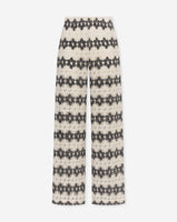 EMBER FLOWER CROCHET PANTS BLACK