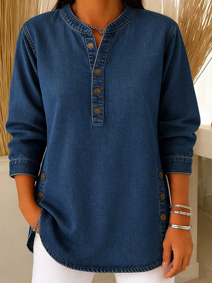 Elora - Denim Overhemd (1+1 GRATIS)